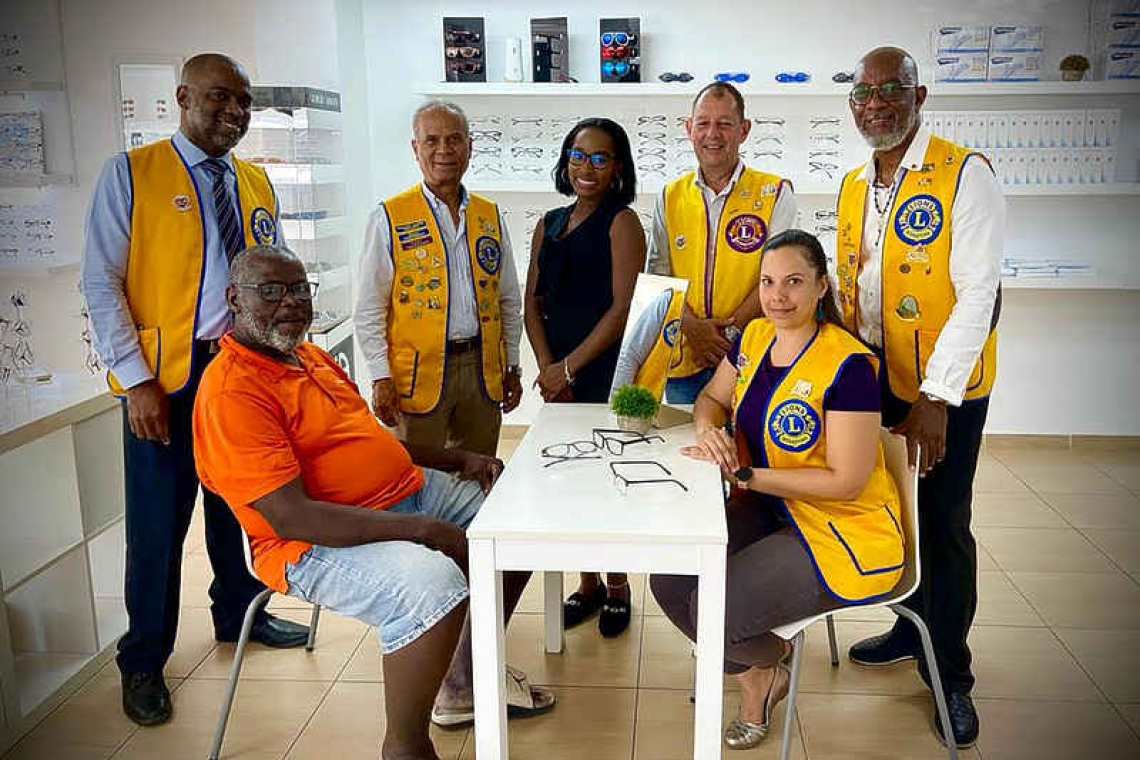 St. Maarten Lions Club donates  eyeglasses to persons in need