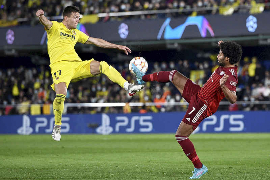 Villarreal stun Bayern 1-0 in last-eight first leg