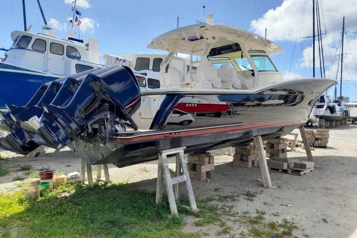 Russian billionaire’s tender  put in storage in Cole Bay