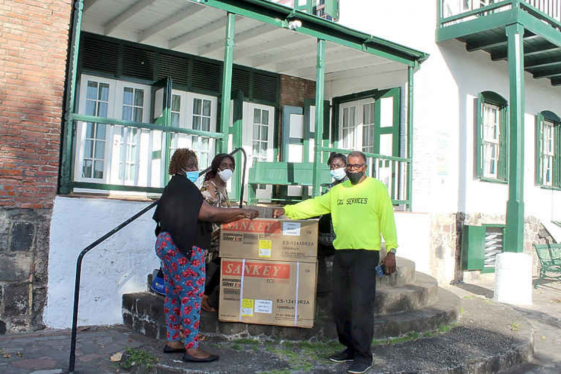 C&C Services makes donation to  St. Eustatius Historical Foundation