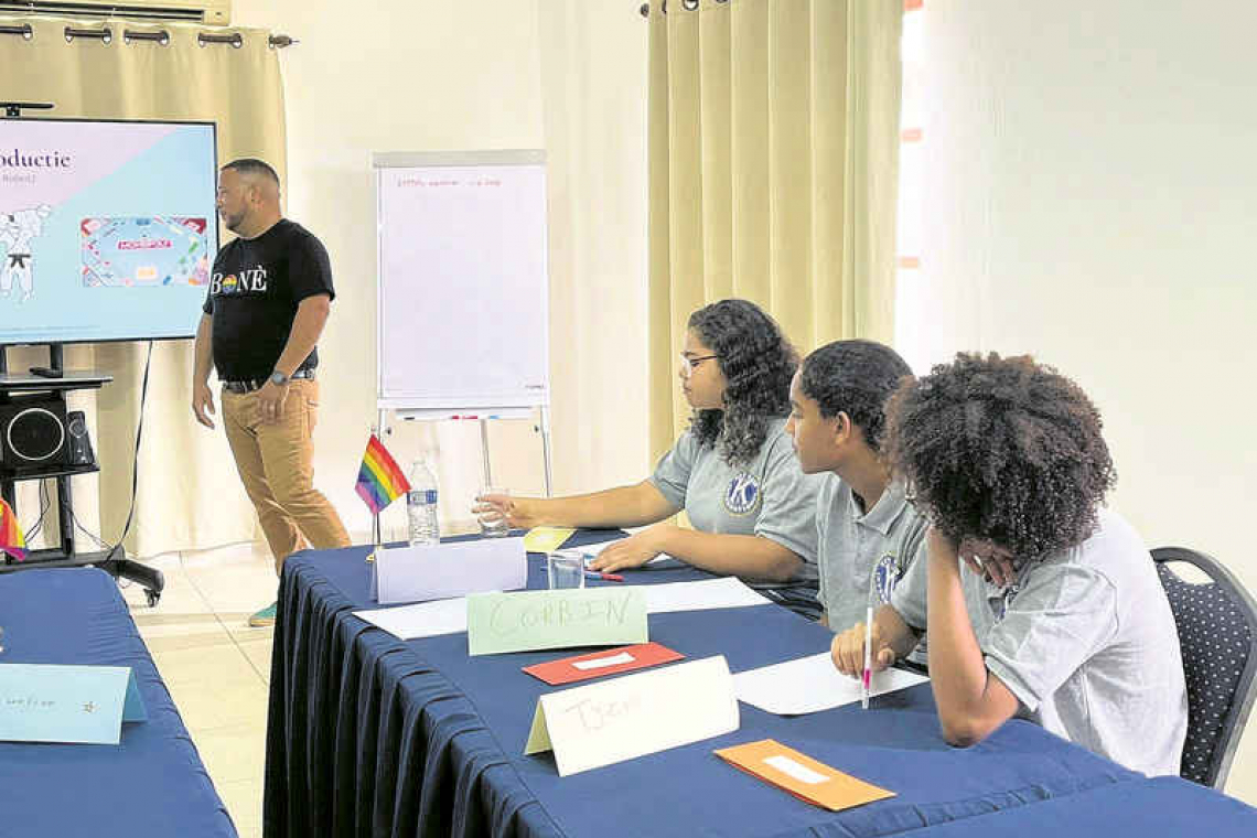 Young people debating  discrimination, racism