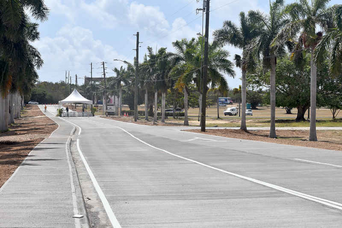 Airport Road reopens with  new surface and sidewalks