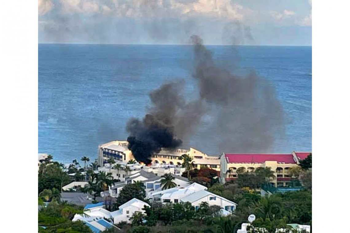 Roof-top Jacuzzi catches  fire at Flamingo Resort