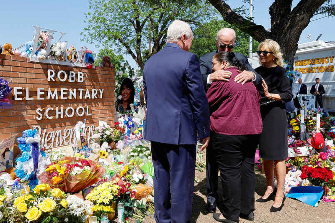 Biden grieves with Texas town as anger mounts over school shooting