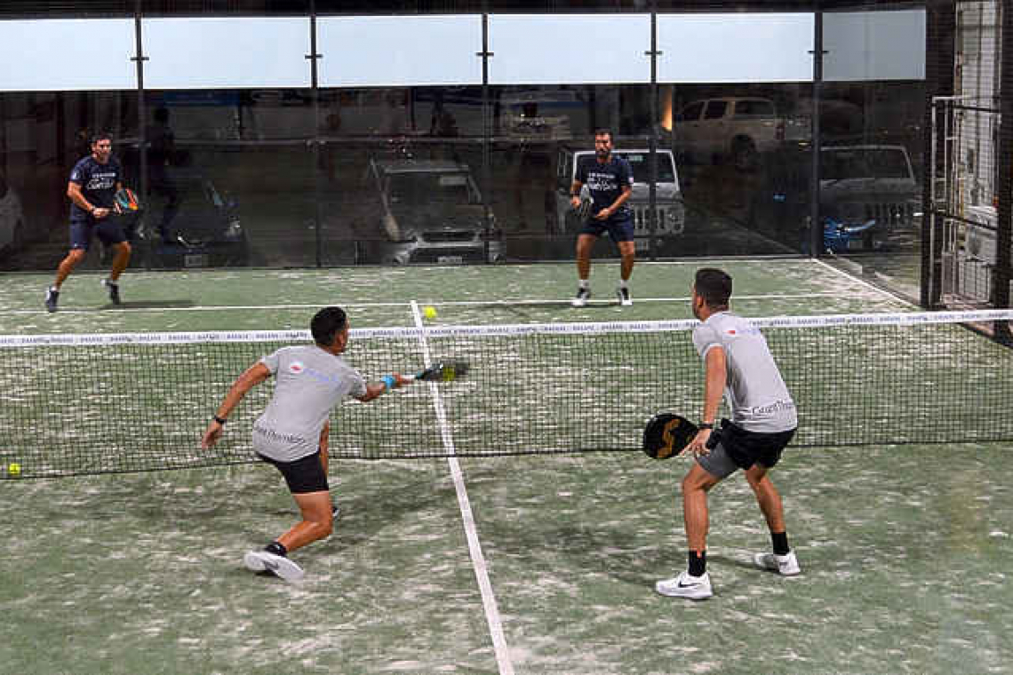 Celestina and Every win SXM Padel Open