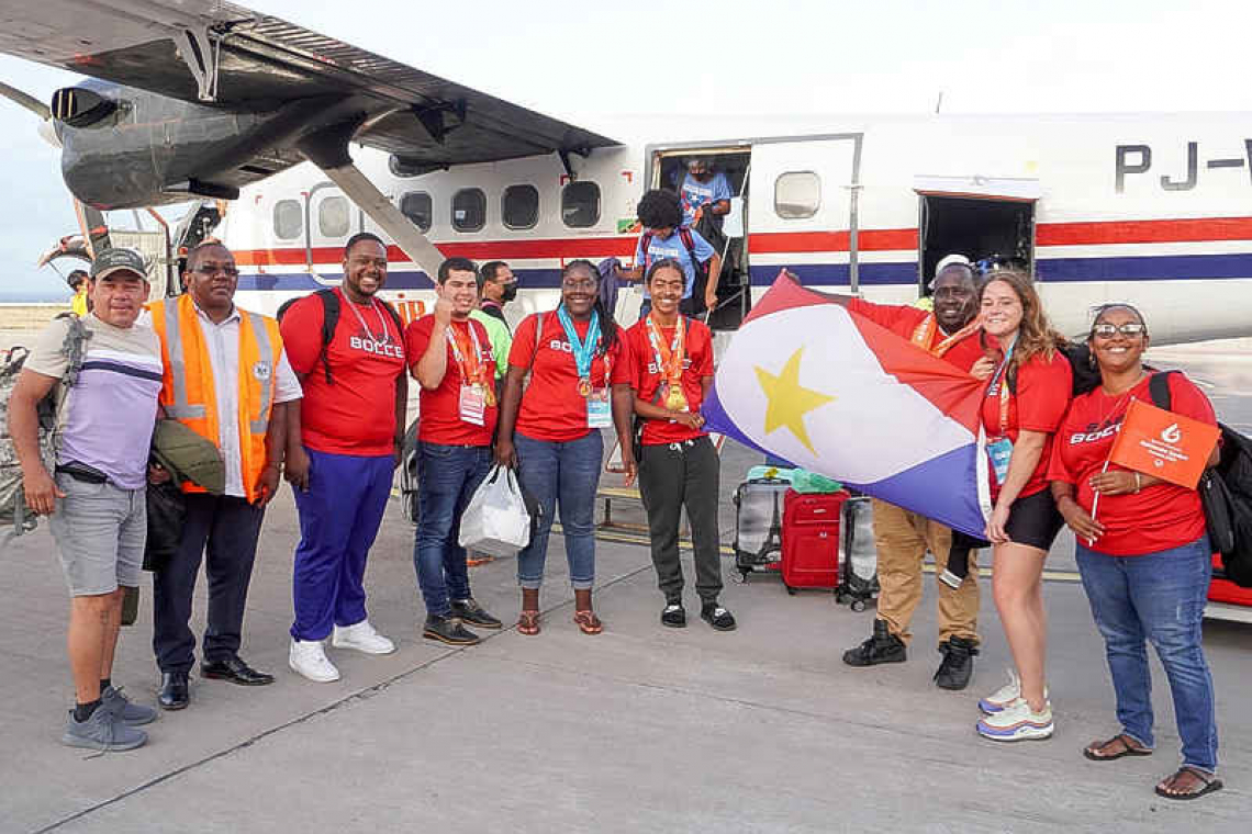 Saba welcomes Olympians home