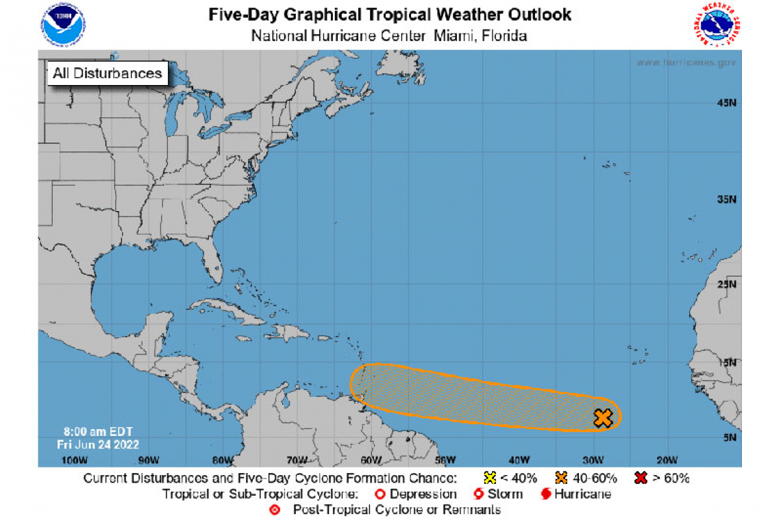 Tropical Weather Outlook 800 AM EDT Fri Jun 24 2022