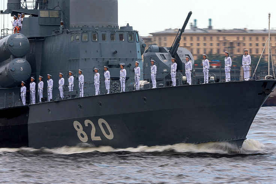  On Navy Day, Putin targets US as main threat to Russia