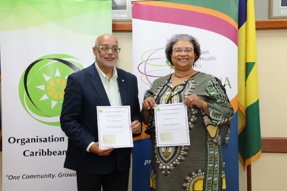 OECS and CARPHA sign MOU to strengthen procedures ensuring medicines safe, effective