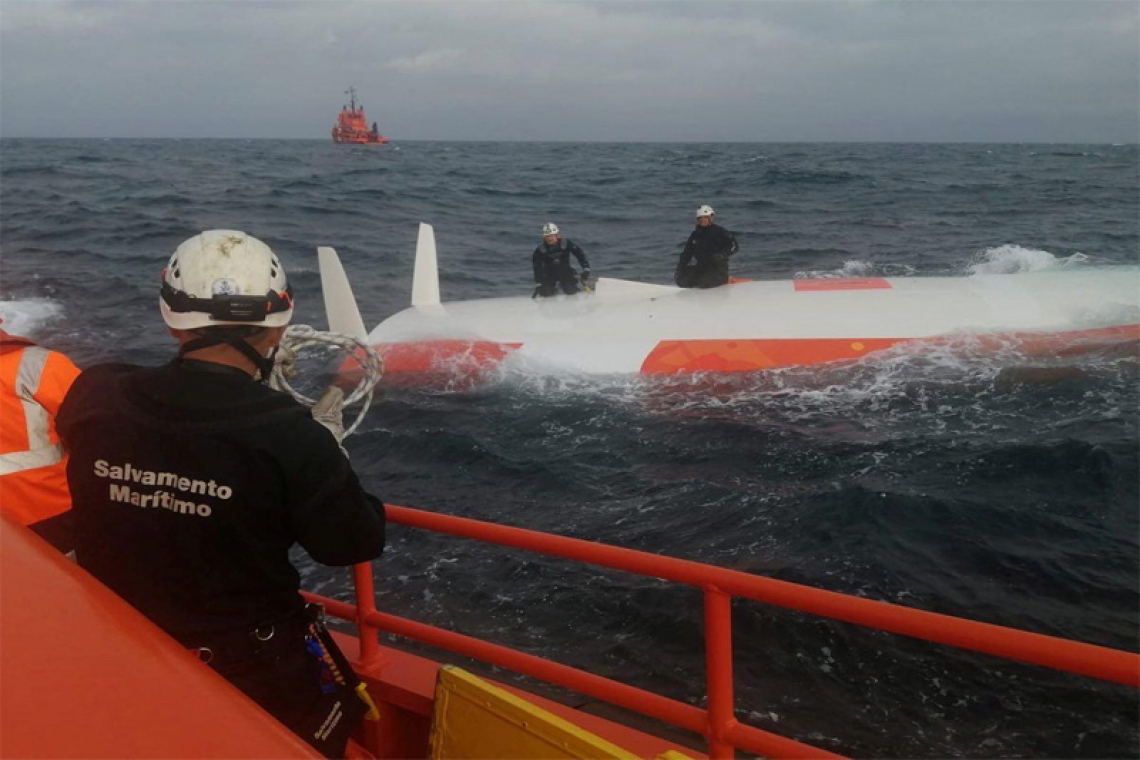 French man survives 16 hours trapped in capsized sailboat