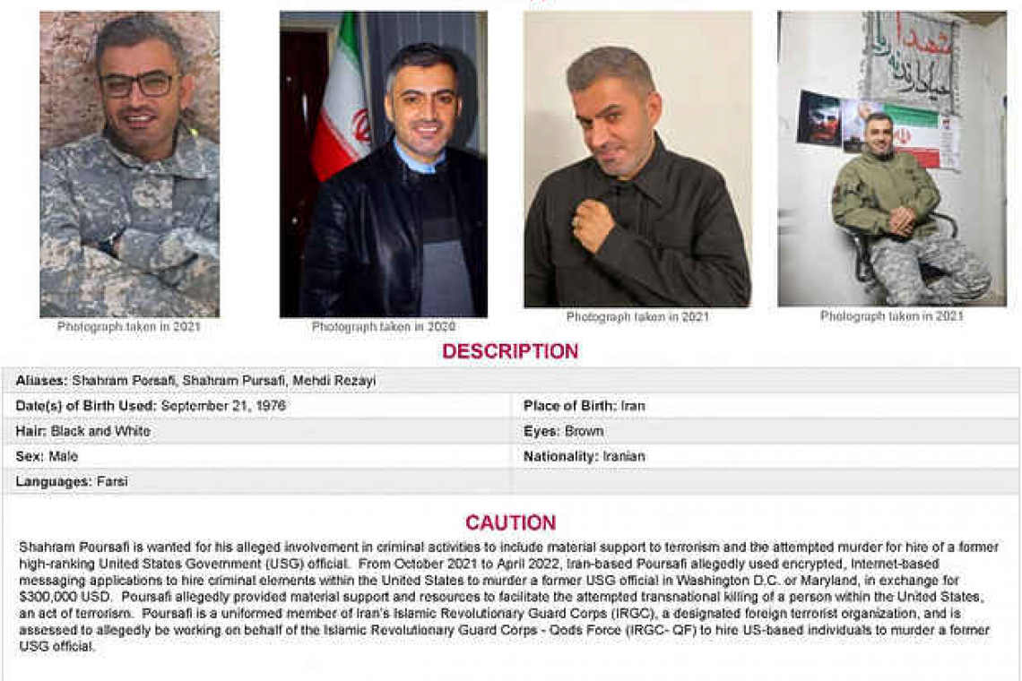 US charges Iranian with plotting to murder ex-Trump adviser Bolton