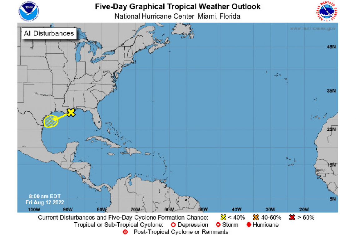 Tropical Weather Outlook 800 AM EDT Fri Aug 12 2022