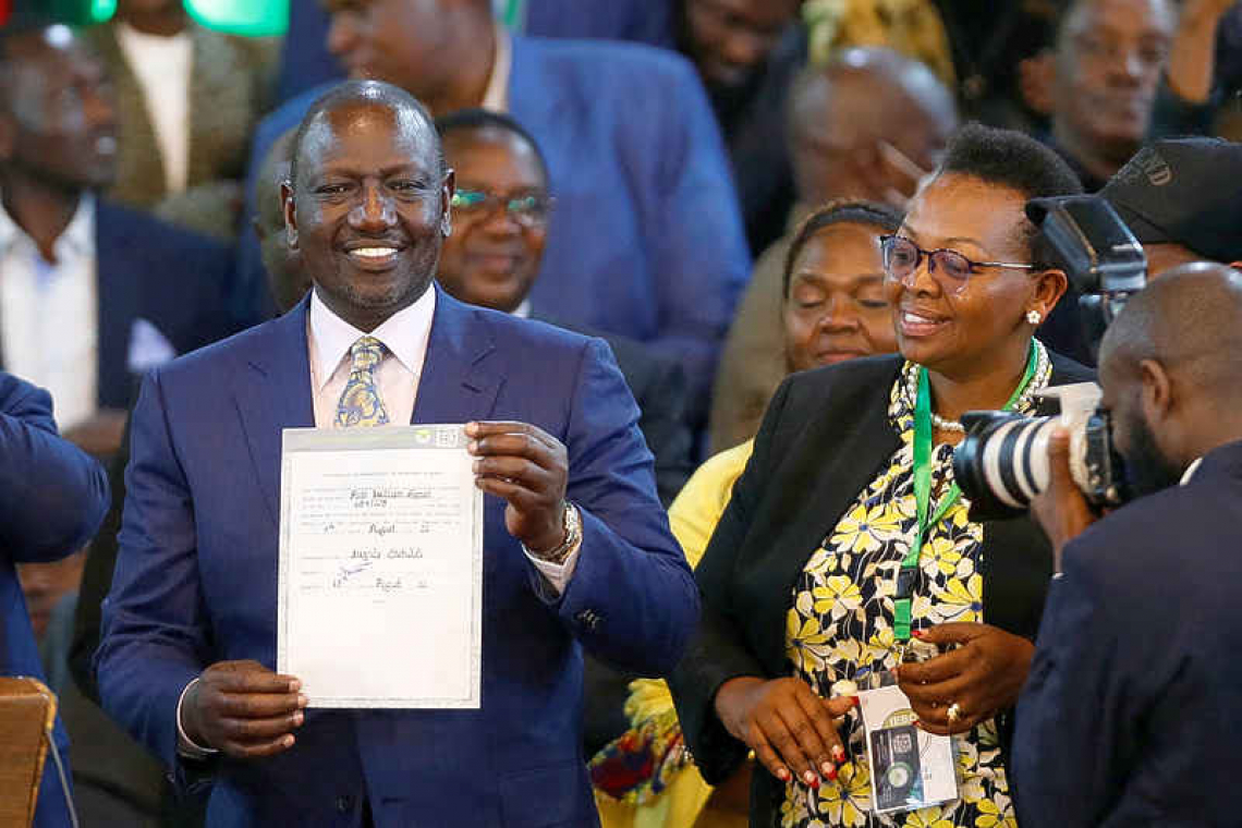  Ruto declared president-elect in chaotic scenes