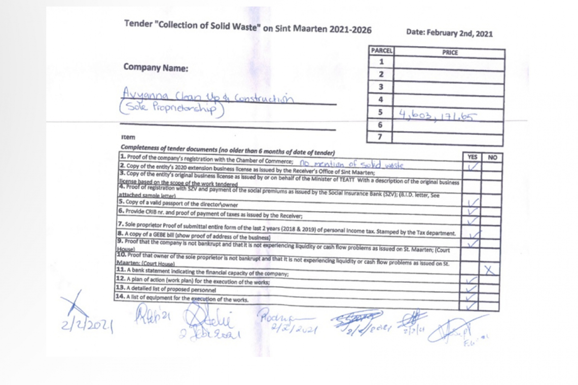 Leaked solid waste tender documents   look altered, Doran says to Parliament