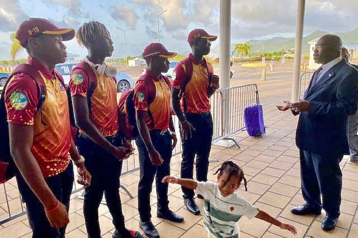 Minister Samuel welcomes home local cricket champs