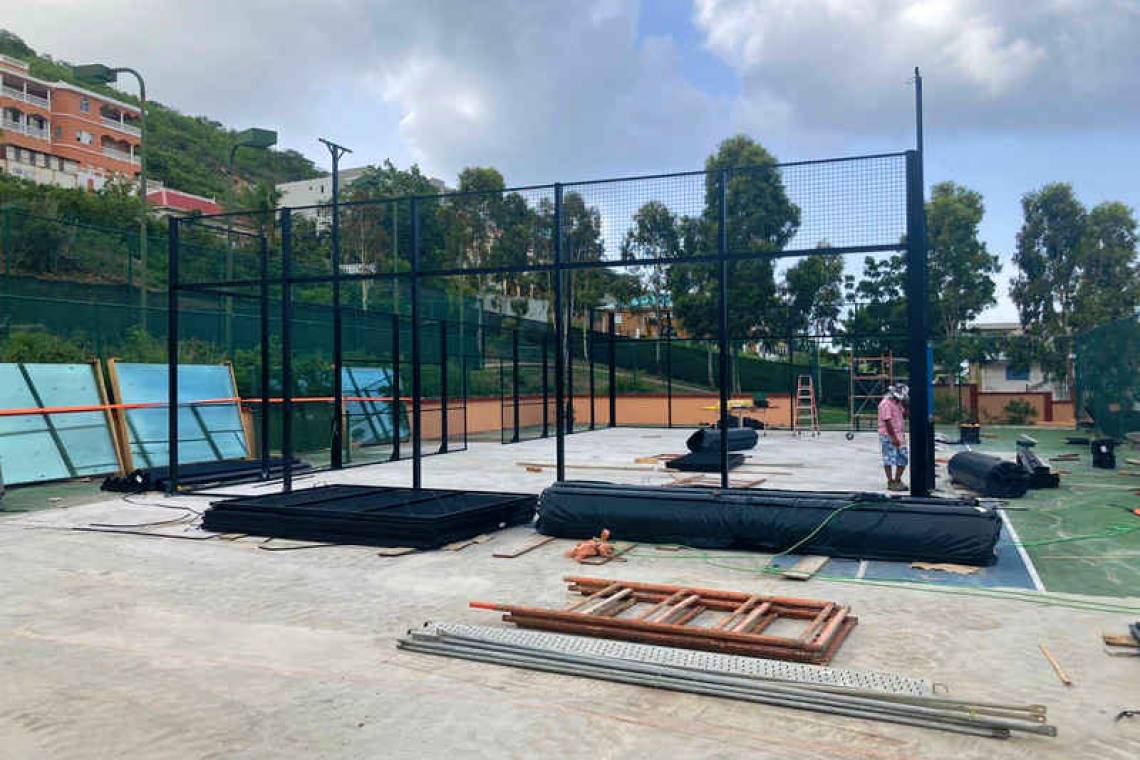 Padel Tennis growing in St. Maarten, Belair Center adding two new courts