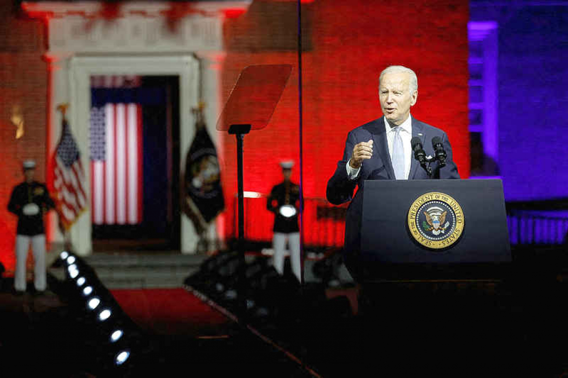 Biden targets extremist Trump allies as a threat to democracy