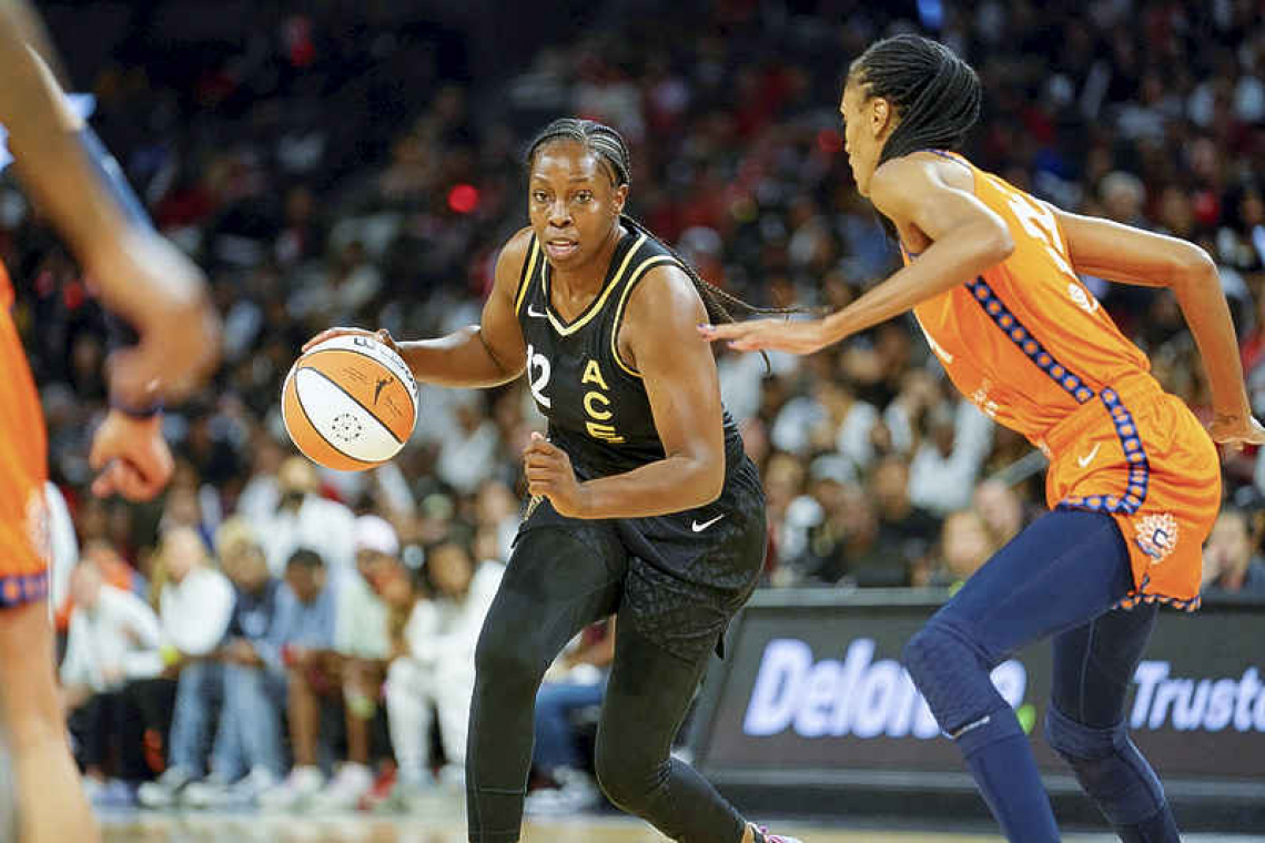Aces hold off Sun to take Game 1 of WNBA Finals