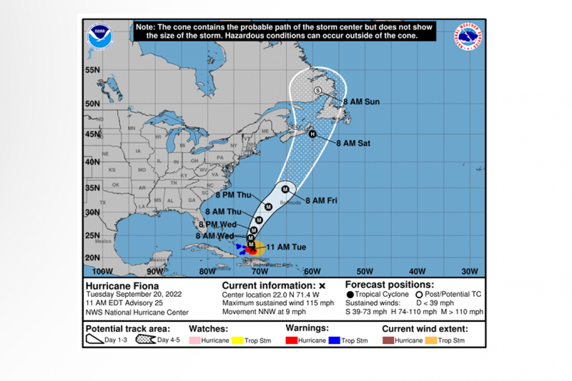 ...MAJOR HURRICANE FIONA CONTINUES TO BATTER THE TURKS AND CAICOS...