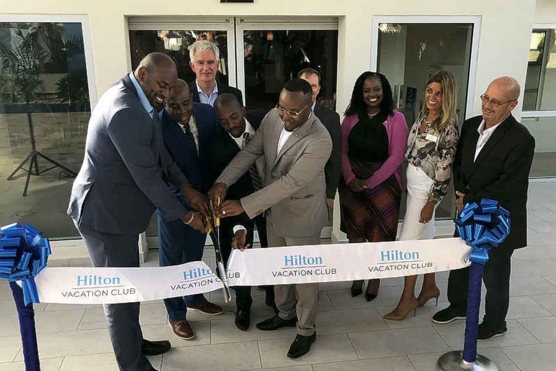 Flamingo Beach becomes Hilton  Vacation Club at ribbon-cutting