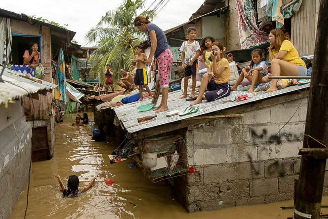 Swathes of land swamped in Philippines after typhoon