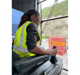  Port St. Maarten employs first woman crane operator