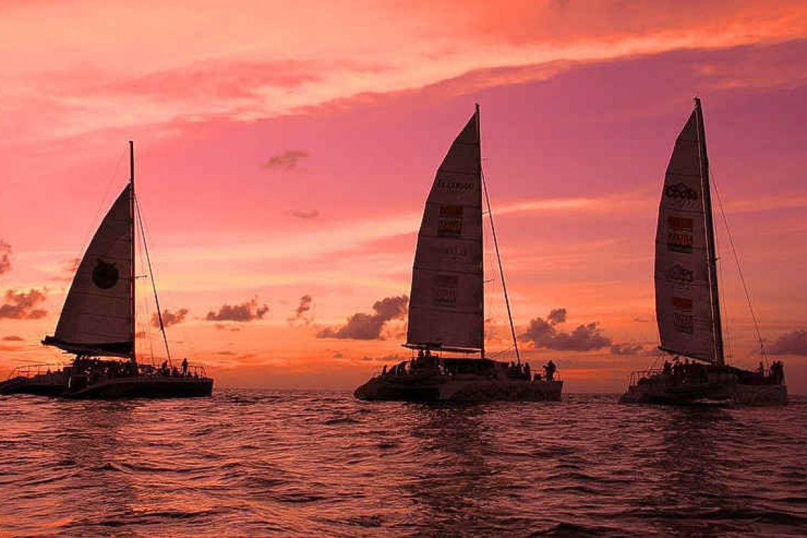 Pink Sunset Sail for Breast Cancer Awareness