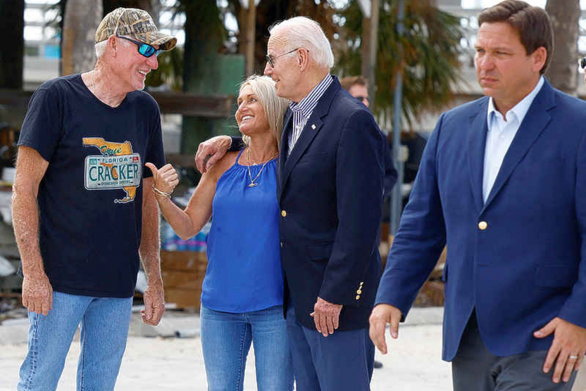 Biden, Florida's DeSantis work 'hand-in-glove' on Hurricane Ian recovery
