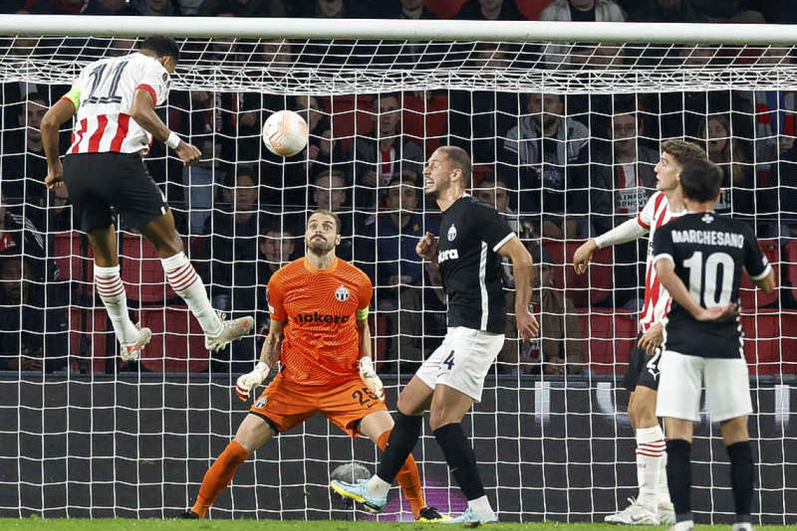    PSV put five goals past Zurich, Feyenoord held to draw again