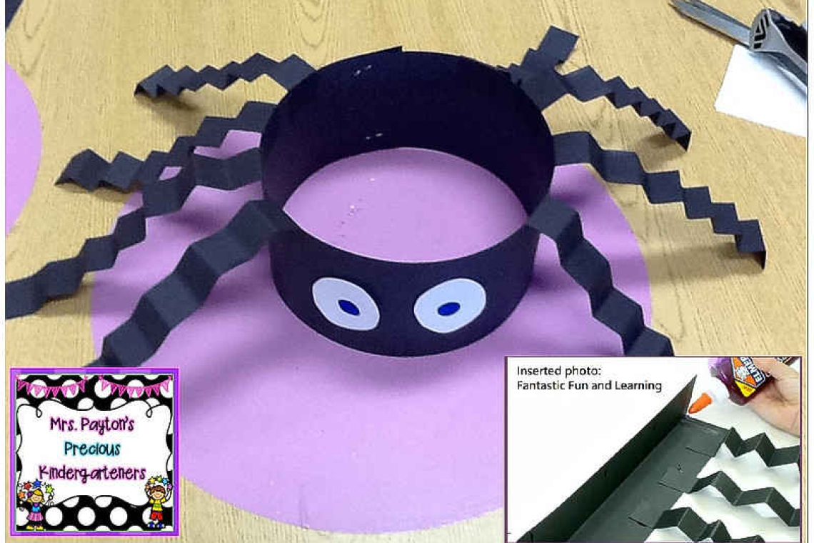 Halloween craft: spider headbands