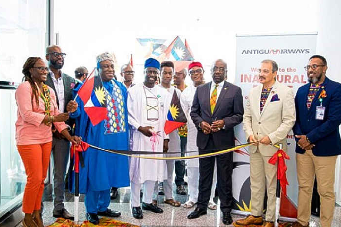    100 passengers arrive in Antigua  from Nigeria on Antigua Airways