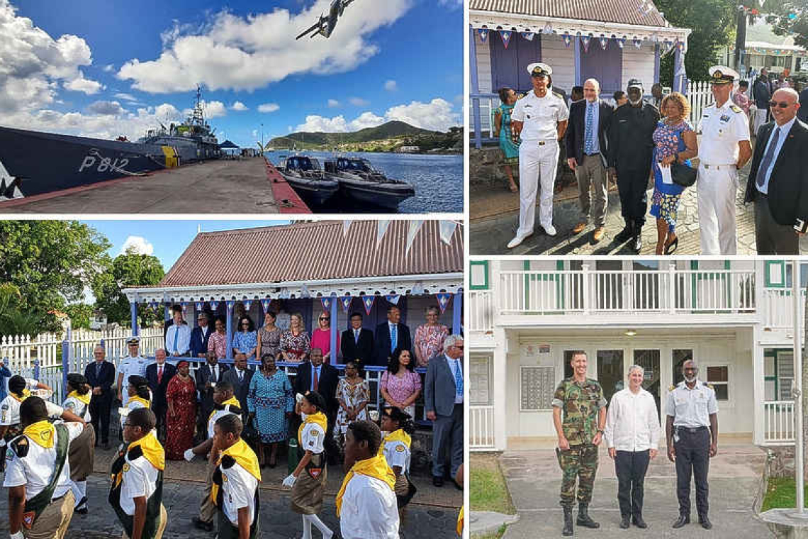    Navy commander discusses defence with  St. Maarten governor and prime minister