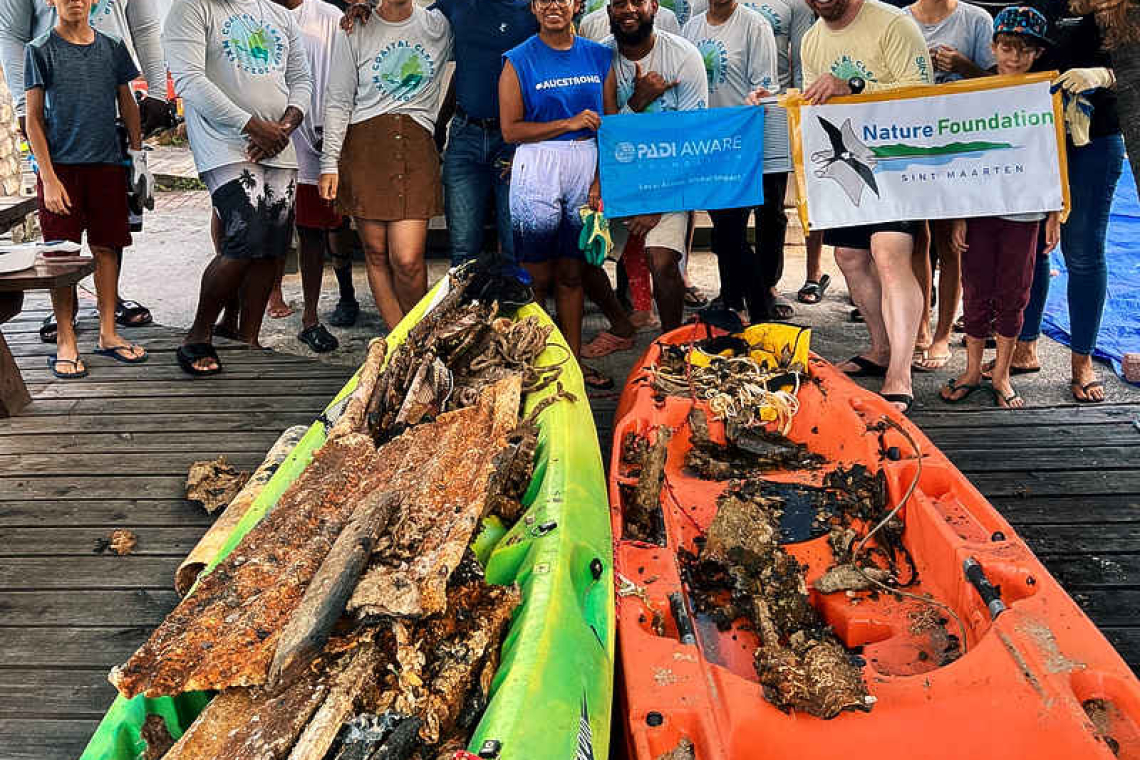 Coastal clean-up project clears  1,071 pounds of marine debris