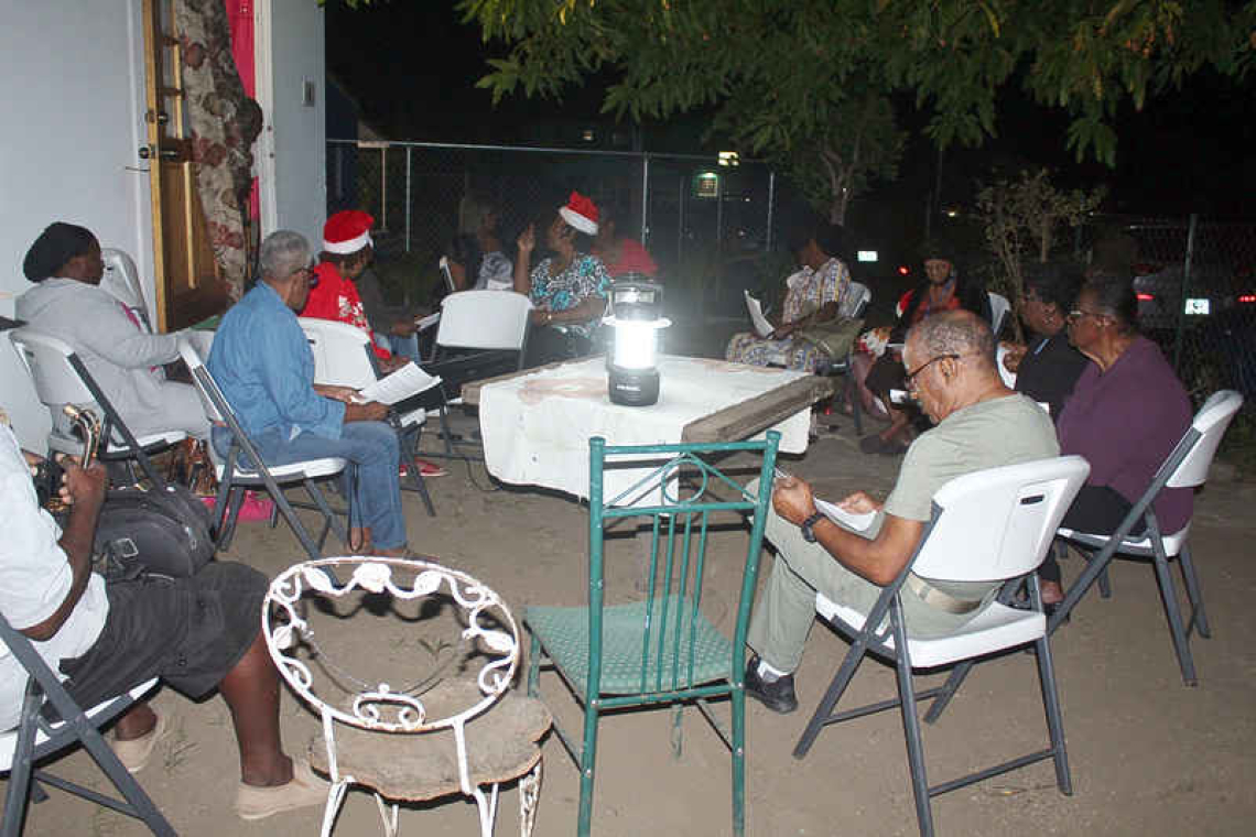 One of Statia’s first carollers  serenaded on her birthday