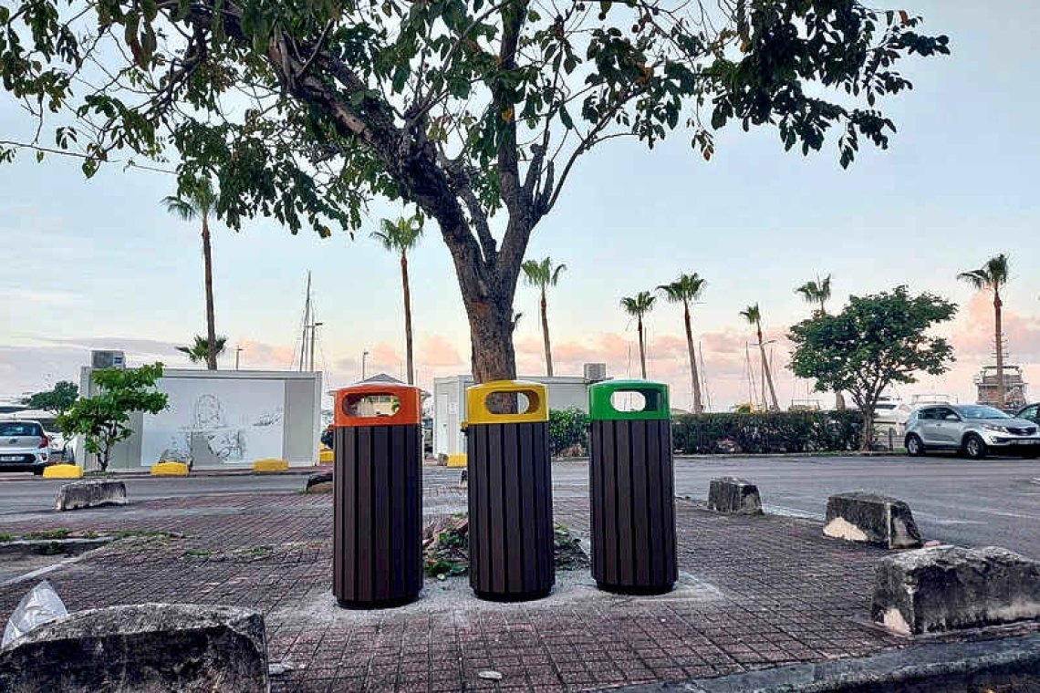 Collectivité installs  waste-sorting bins