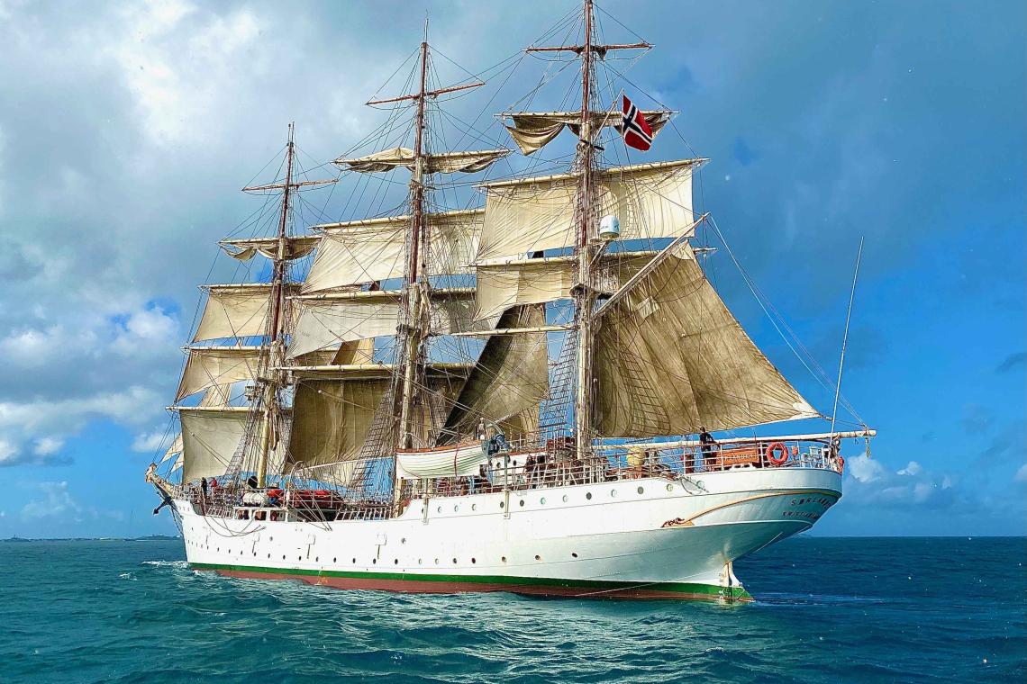 Tall Ship ‘Sørlandet’ in  St. Martin for open day