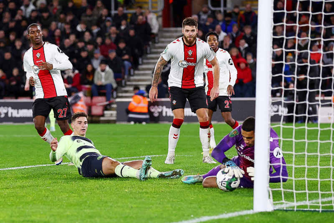 Man City exit League Cup after shock loss at Southampton