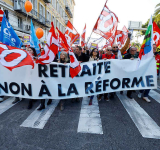 Huge crowds march across France against Macron's pension reform