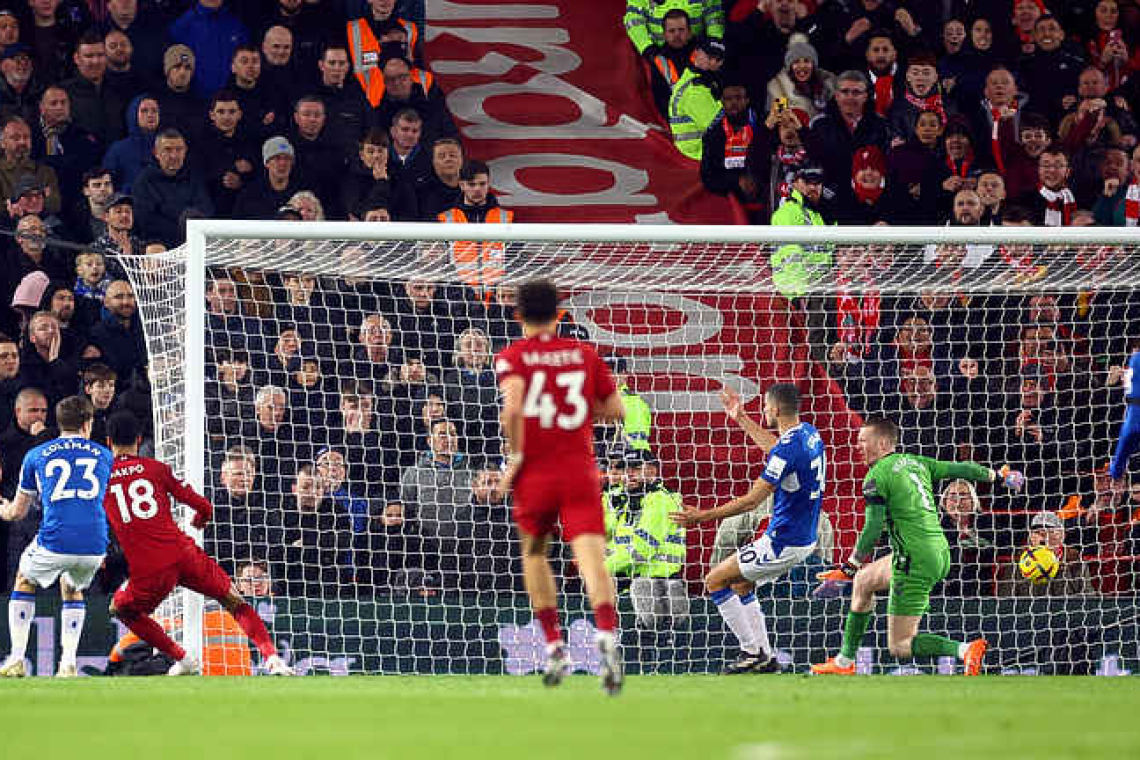 Gakpo off the mark as Liverpool down Everton