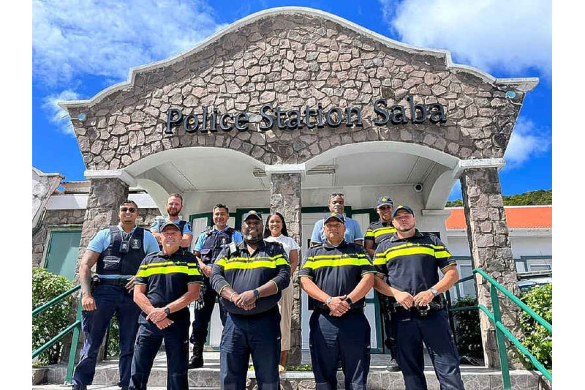 Police chief Braaf visits Saba,  makes ‘pitstop’ in St. Maarten
