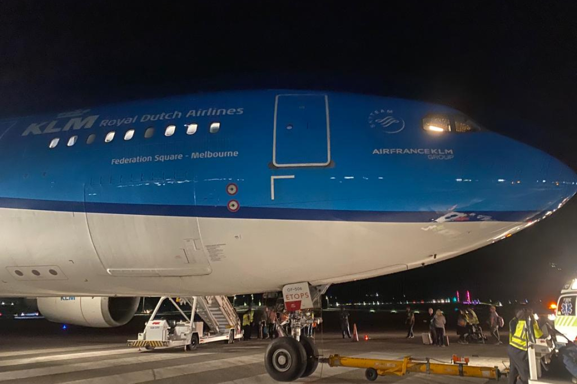 Stranded passengers of KLM flight  scheduled to leave on Wednesday