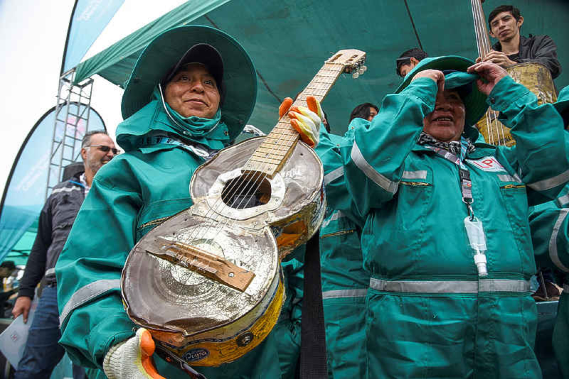 Orchestra turns trash to music and environmental activism in Bolivia