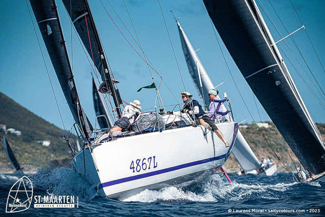 Intense Racing Around the Island at the 43rd St. Maarten Heineken Regatta