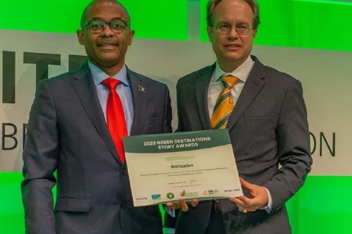 Barbados wins top Green Destinations  environment, climate award at ITB Berlin