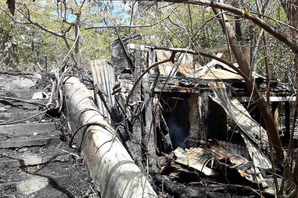 Fire at Mary’s Fancy started  inside remains of monument