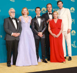  Succession star Brian Cox gets into character at final season premiere