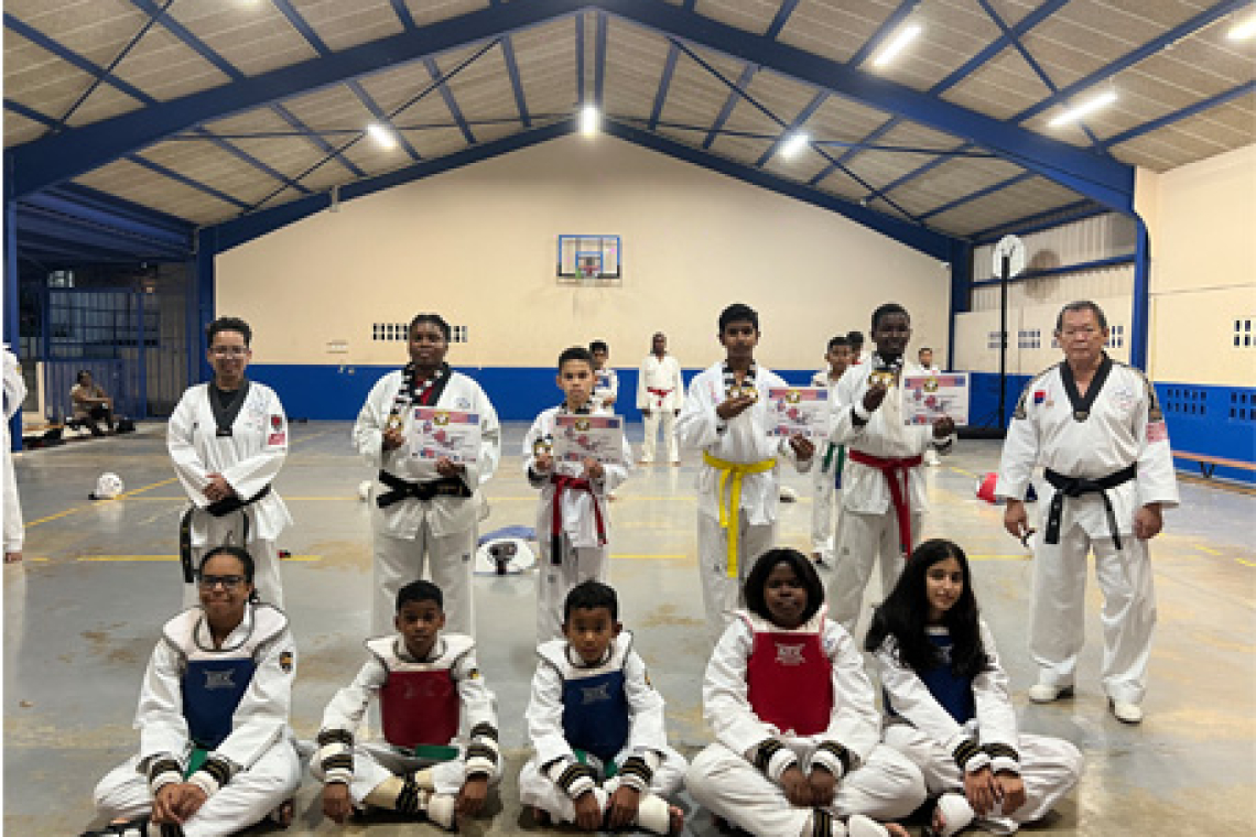 Taekwondo Team received certificates 