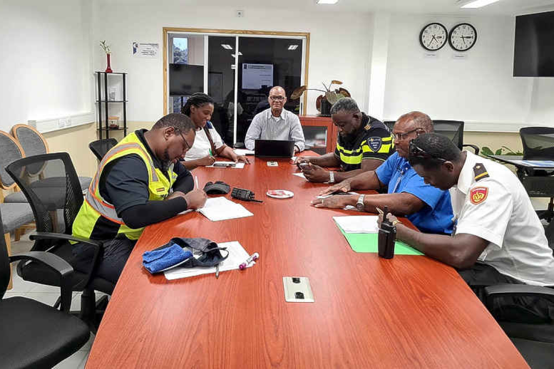       Tsunami exercise  in St. Eustatius   