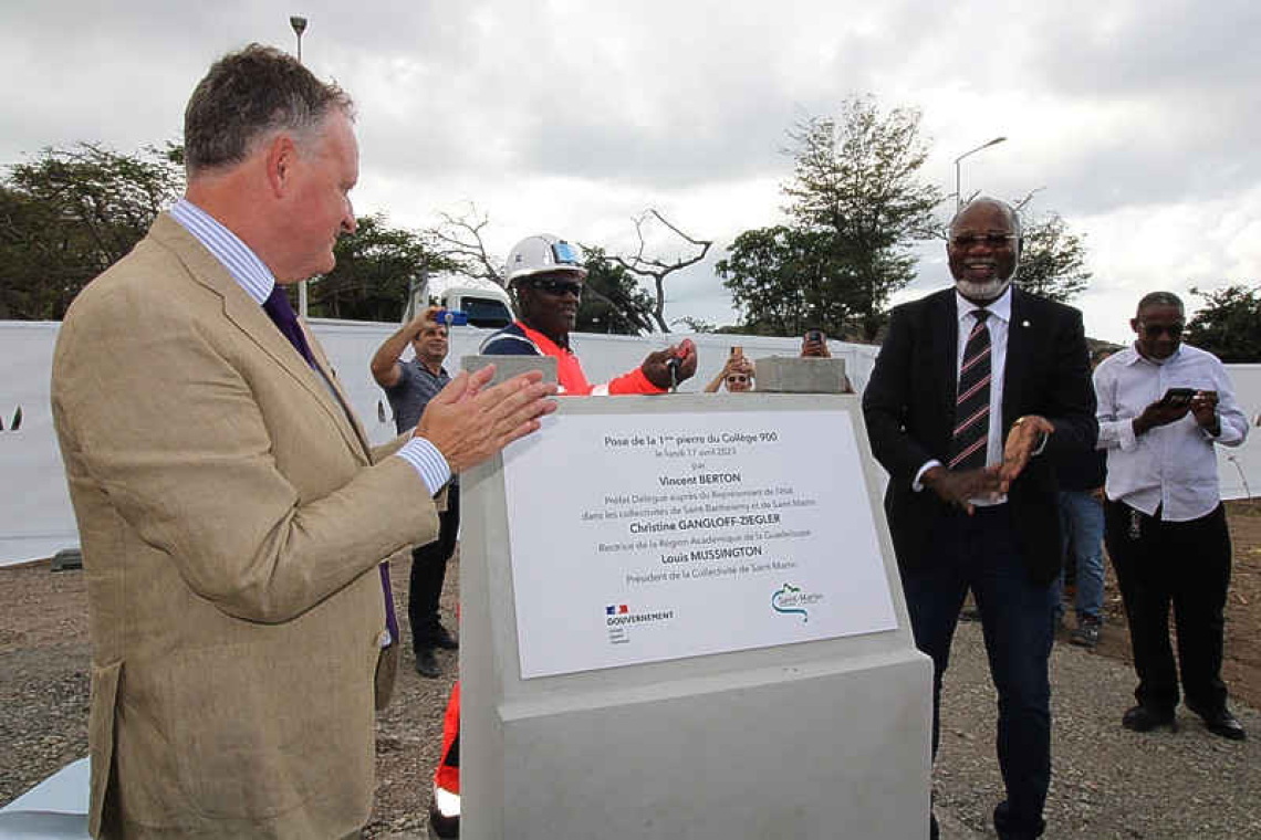 First stone laid  for Collège 900