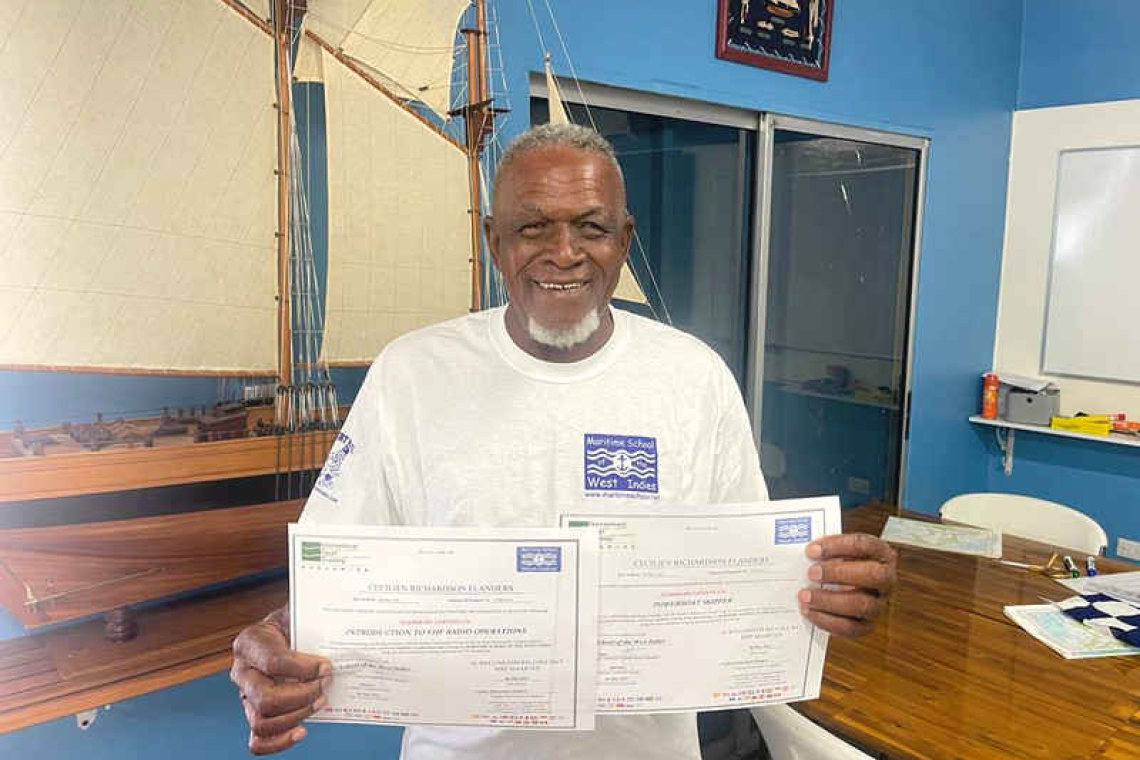 MSWI’s oldest student  gets his captain’s licence